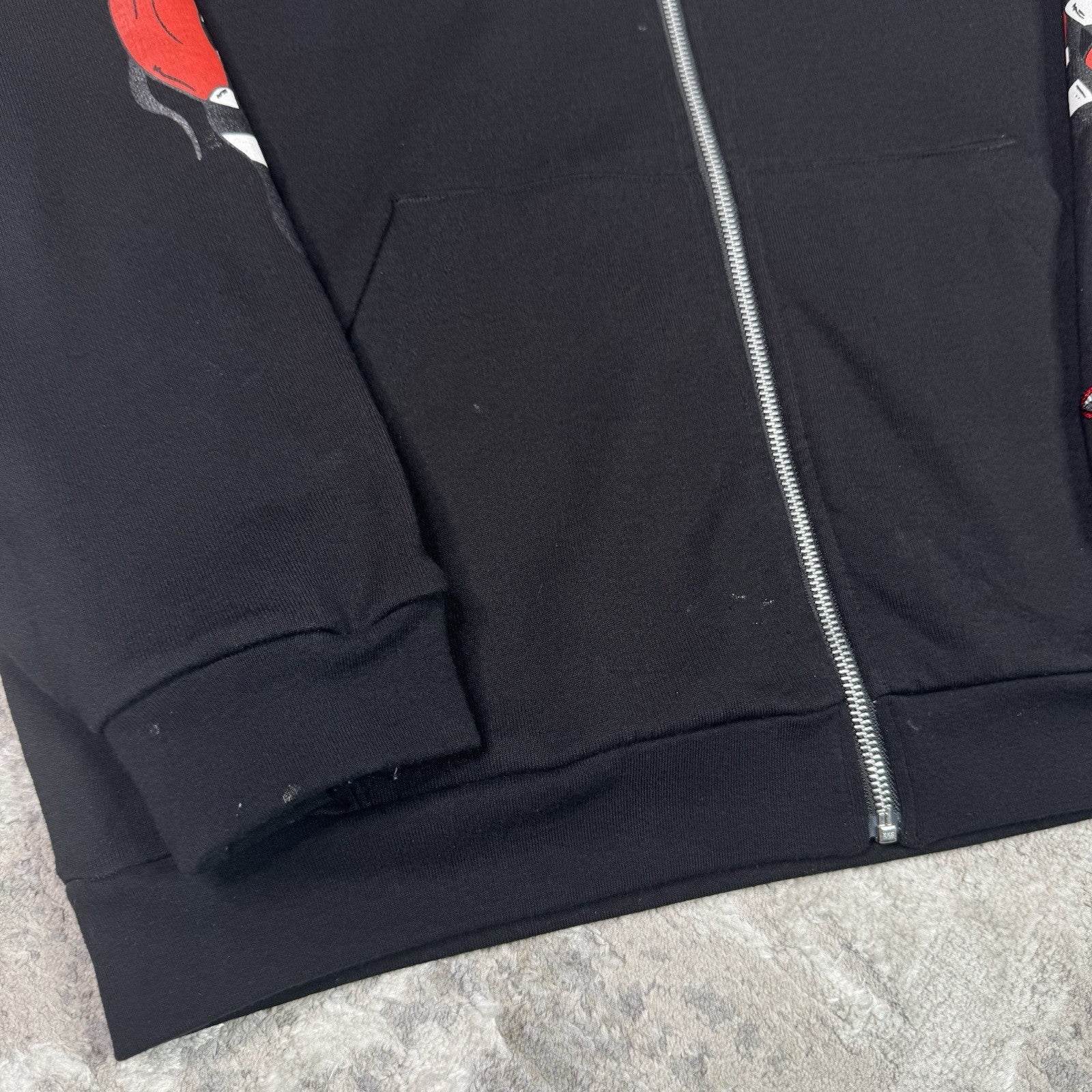 Chrome Hearts Matty Boy Thermal Zip Up Hoodie