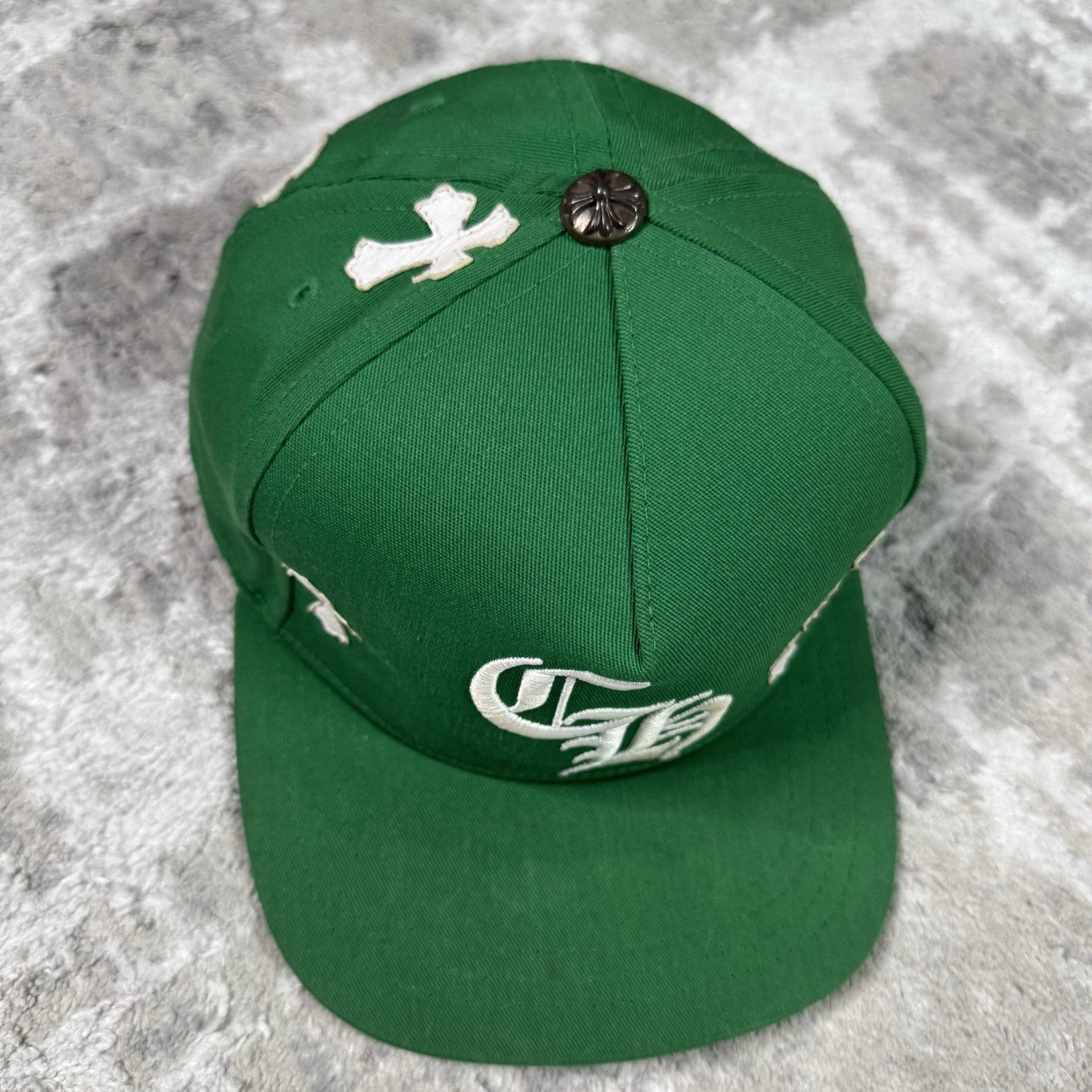 Chrome Hearts Cross Leather Patch Baseball CH Hat