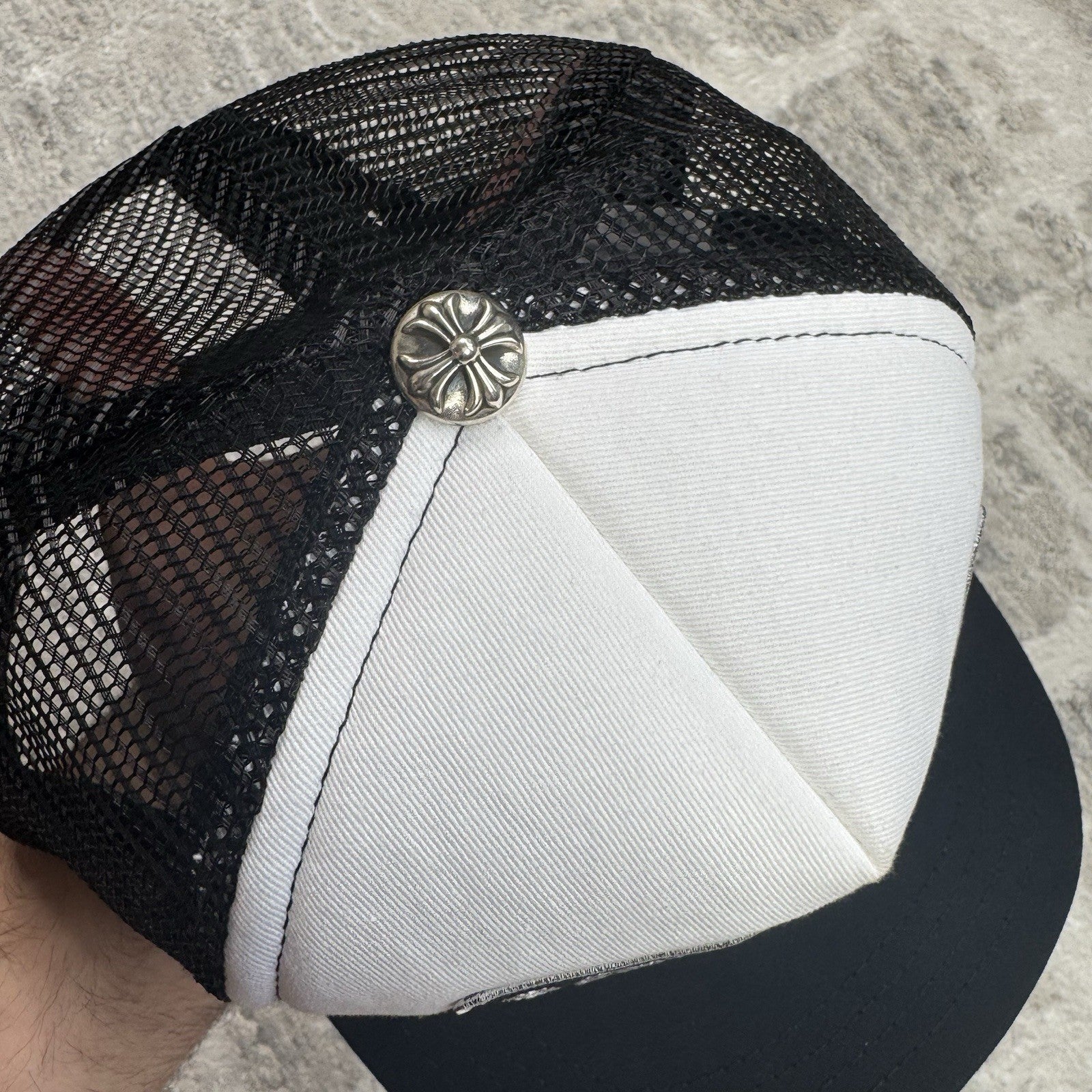 Chrome Hearts Hollywood CH Trucker Hat ‘black White’