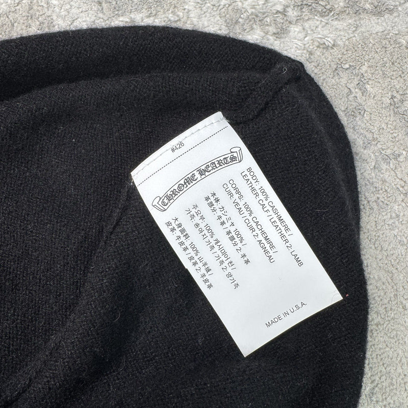 Chrome Hearts Red Cross Cashmere Ski Mask Hat