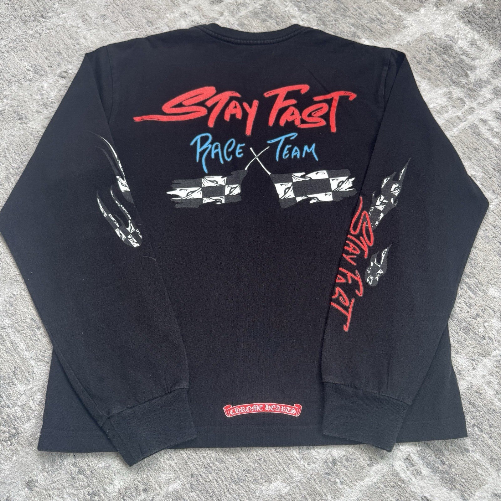 Chrome Hearts Matty Boy Stay Fast Long Sleeve Tee Shirt 