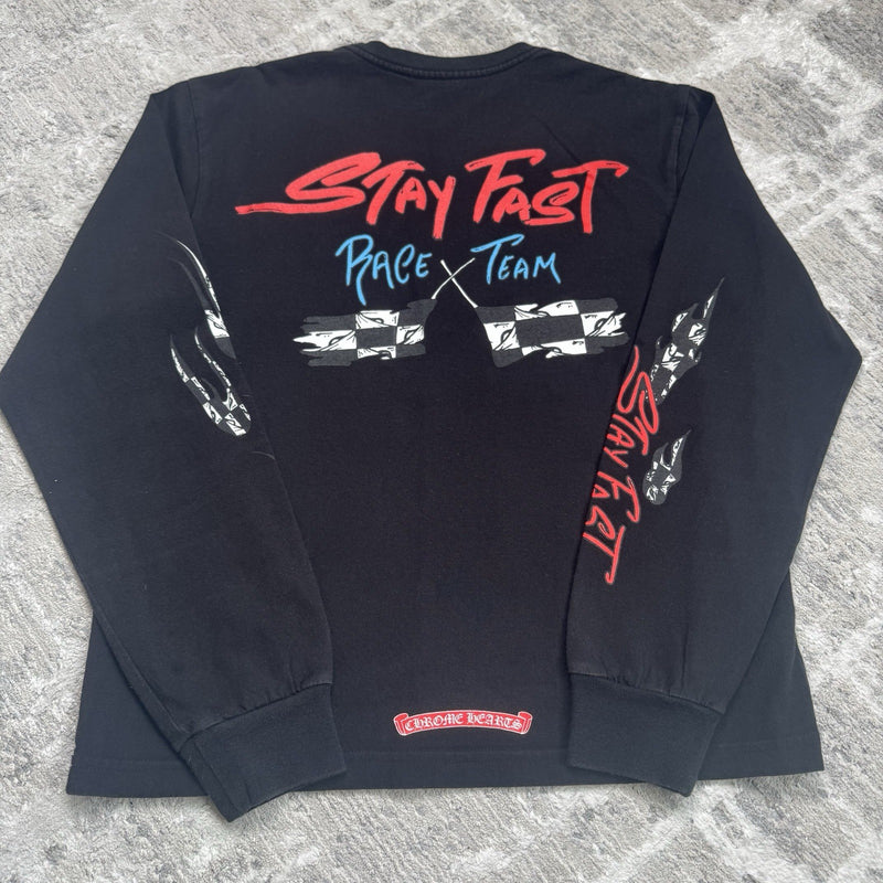 Chrome Hearts Matty Boy Stay Fast Long Sleeve Tee Shirt 