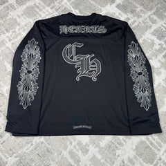Chrome Hearts Mesh Stadium Floral Long Sleeve Jersey 