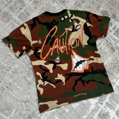 Chrome Hearts Matty Boy Caution Short Sleeve Pocket Tee Shirt 