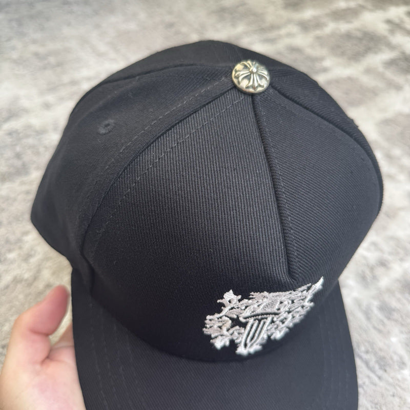 Chrome hearts Dagger Waxed Denim Baseball Hat 