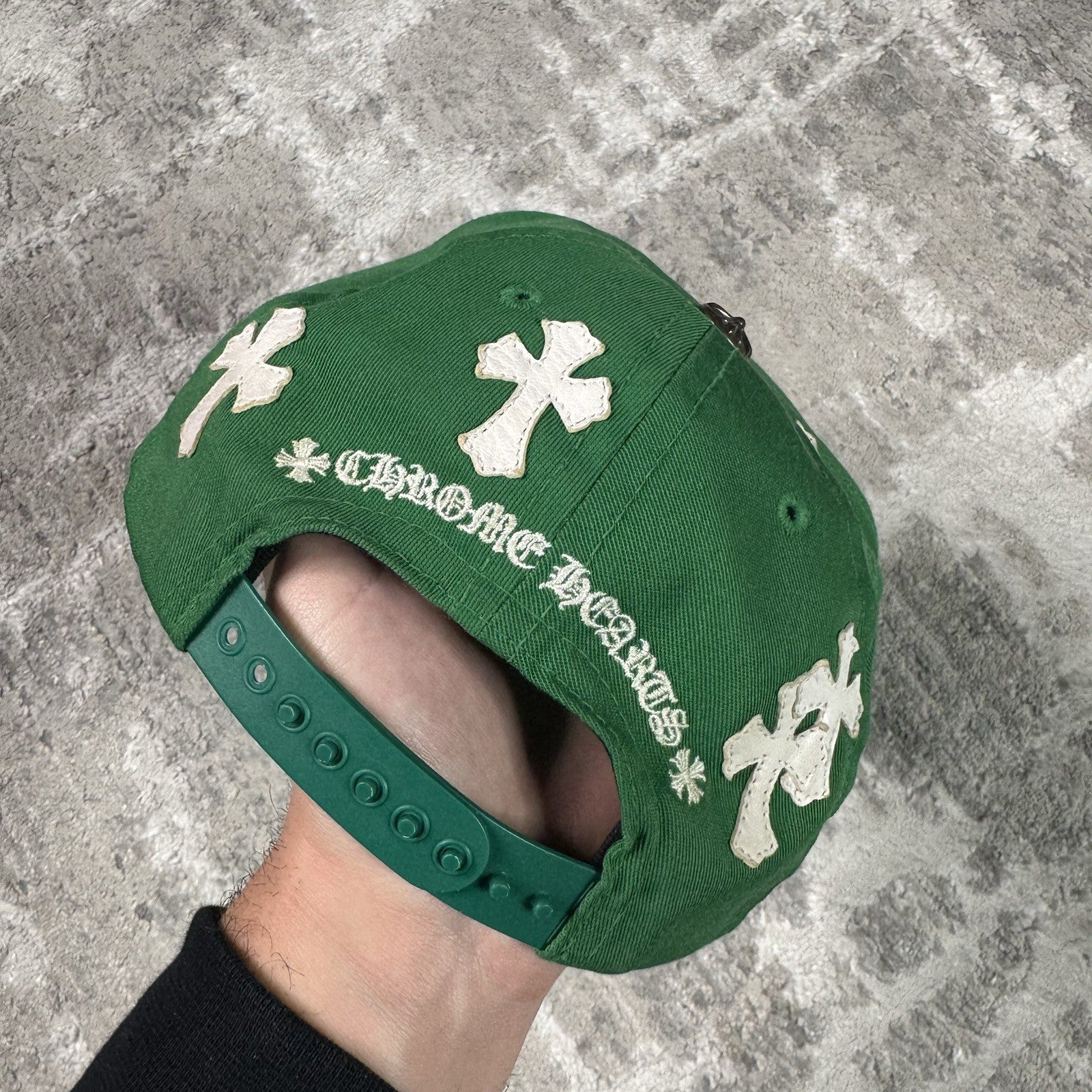 Chrome Hearts Cross Leather Patch Baseball CH Hat