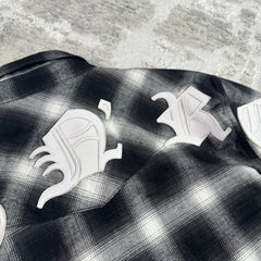 Chrome Hearts Guns N Roses Leather Button Up 