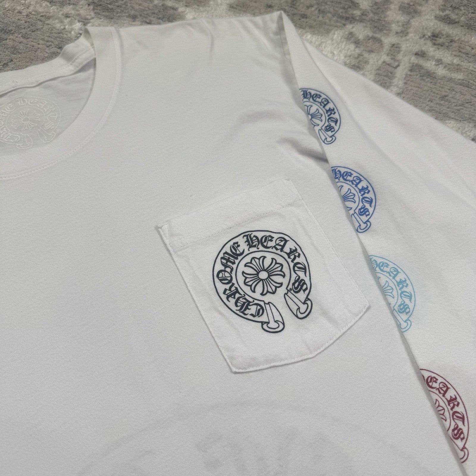 Chrome Hearts Horseshoe Multi-color Long Sleeve Tee Shirt 