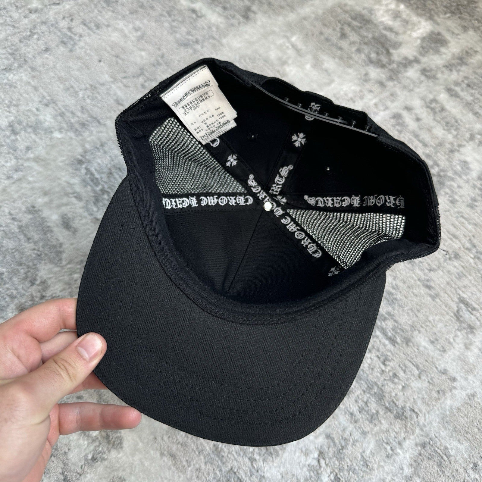 Chrome Hearts Triple Cross Trucker Hat ‘black’ 