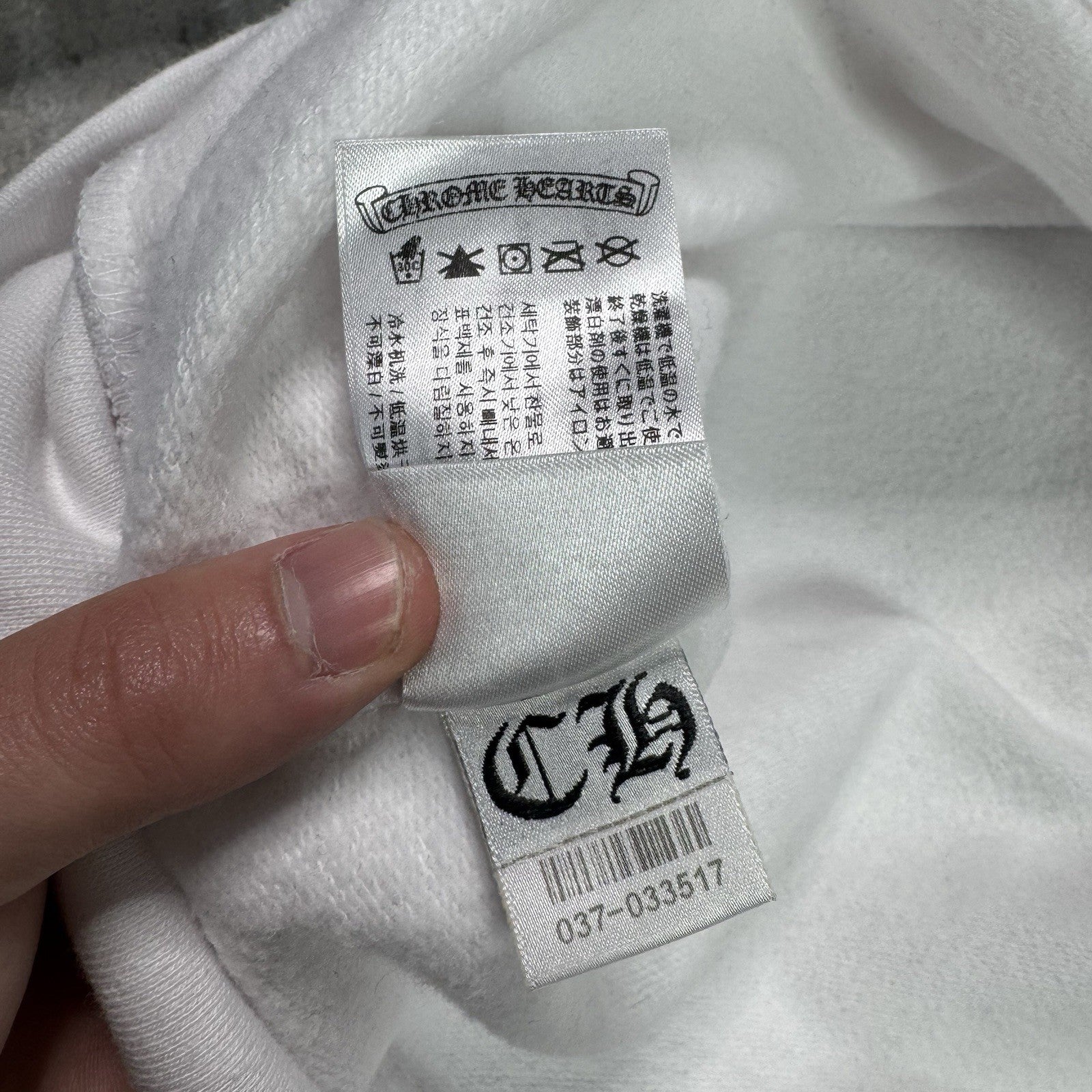 Chrome Hearts Love You Floral Heart Sleeve Pullover Crewneck 