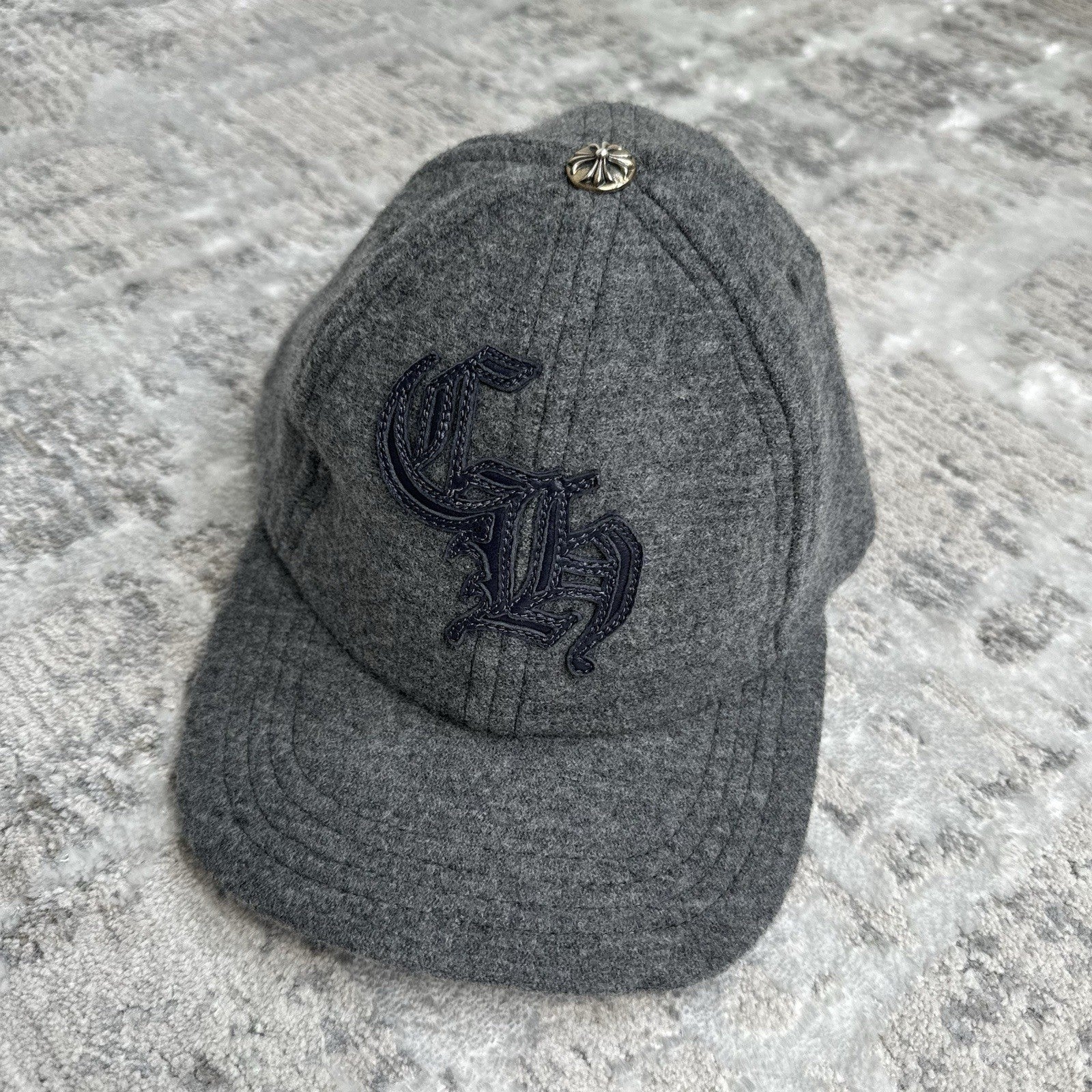 Chrome Hearts Wool Leather Strap Hat ‘grey’ 