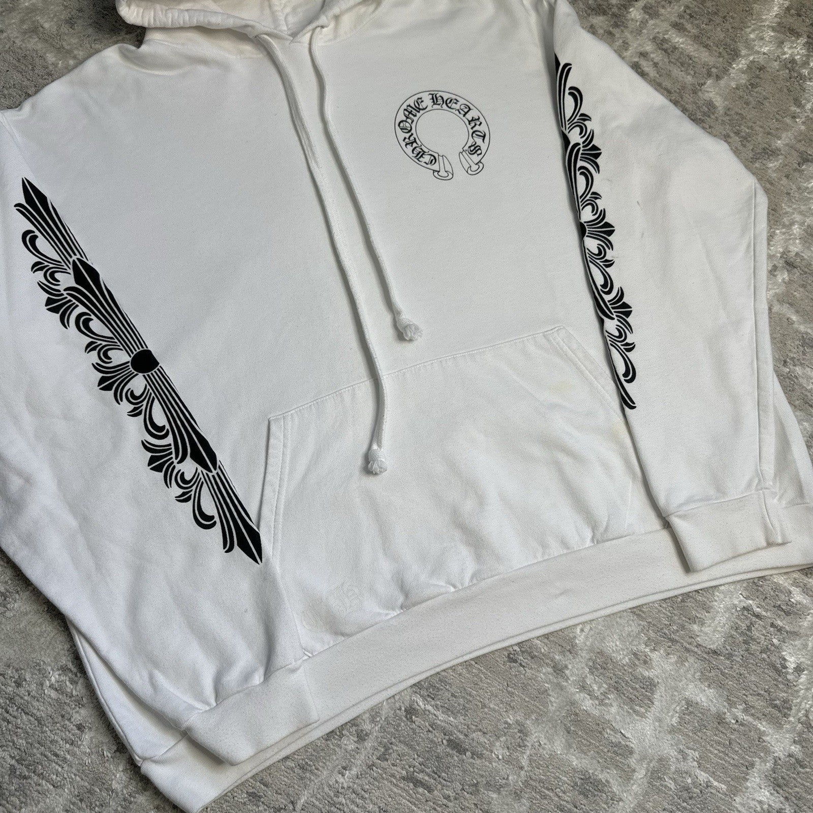 Chrome Hearts Floral Horseshoe Pullover Hoodie 