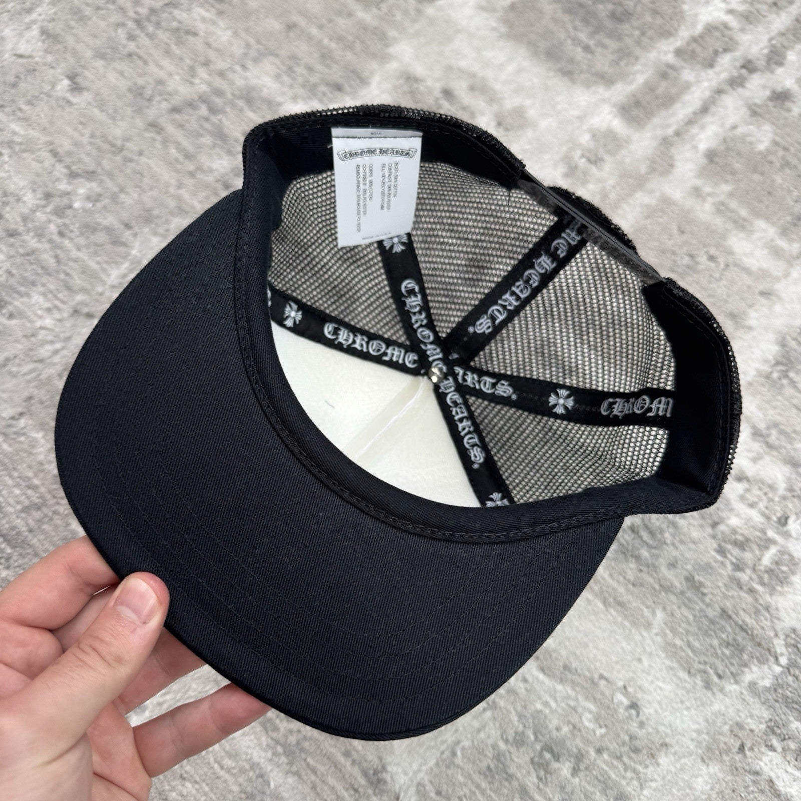 Chrome Hearts Hollywood CH Trucker Hat ‘black White’