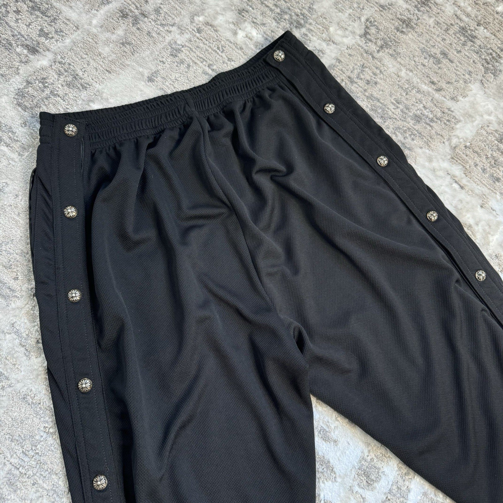 Chrome Hearts Snap Closure Mesh Track Pant 