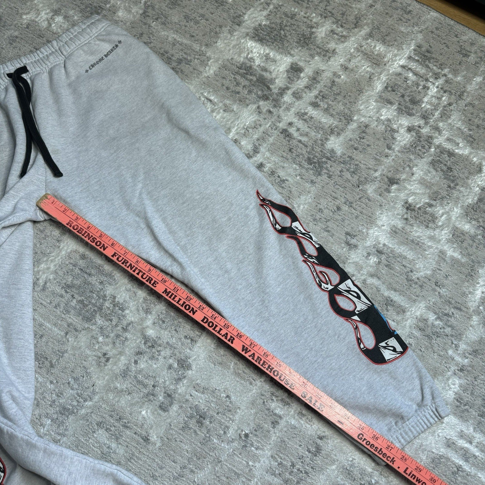 Chrome Hearts Matty Boy Brain Flame Sweatpants 