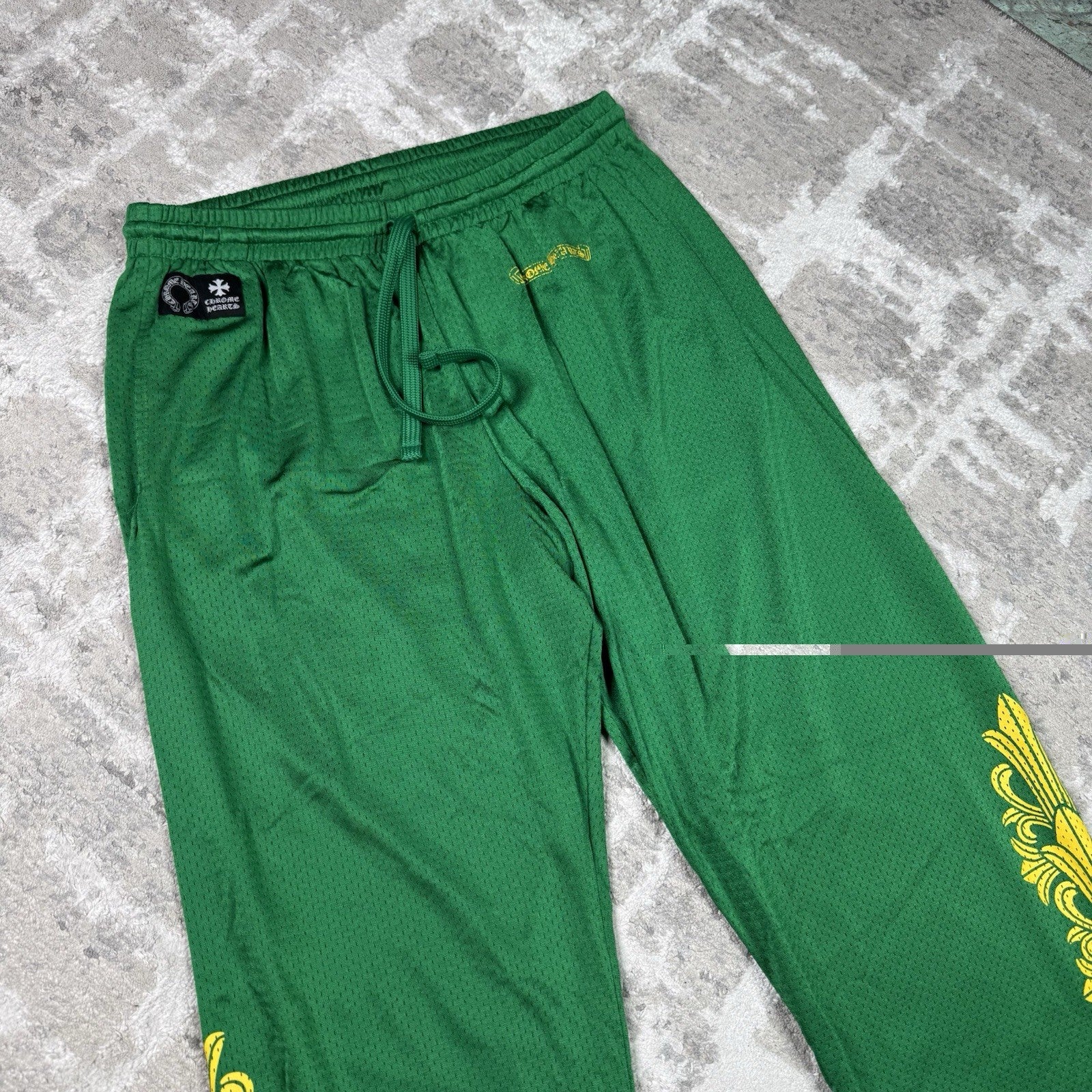 Chrome Hearts Mesh CH Stadium Floral Sweatpants 