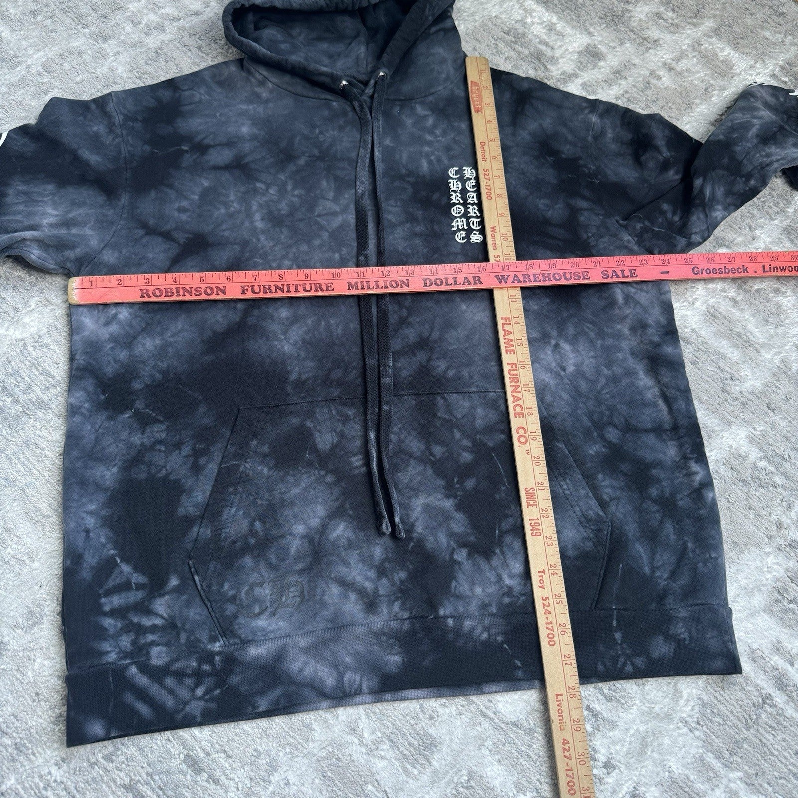 Chrome Hearts Tie Dye Horseshoe Pullover Hoodie 