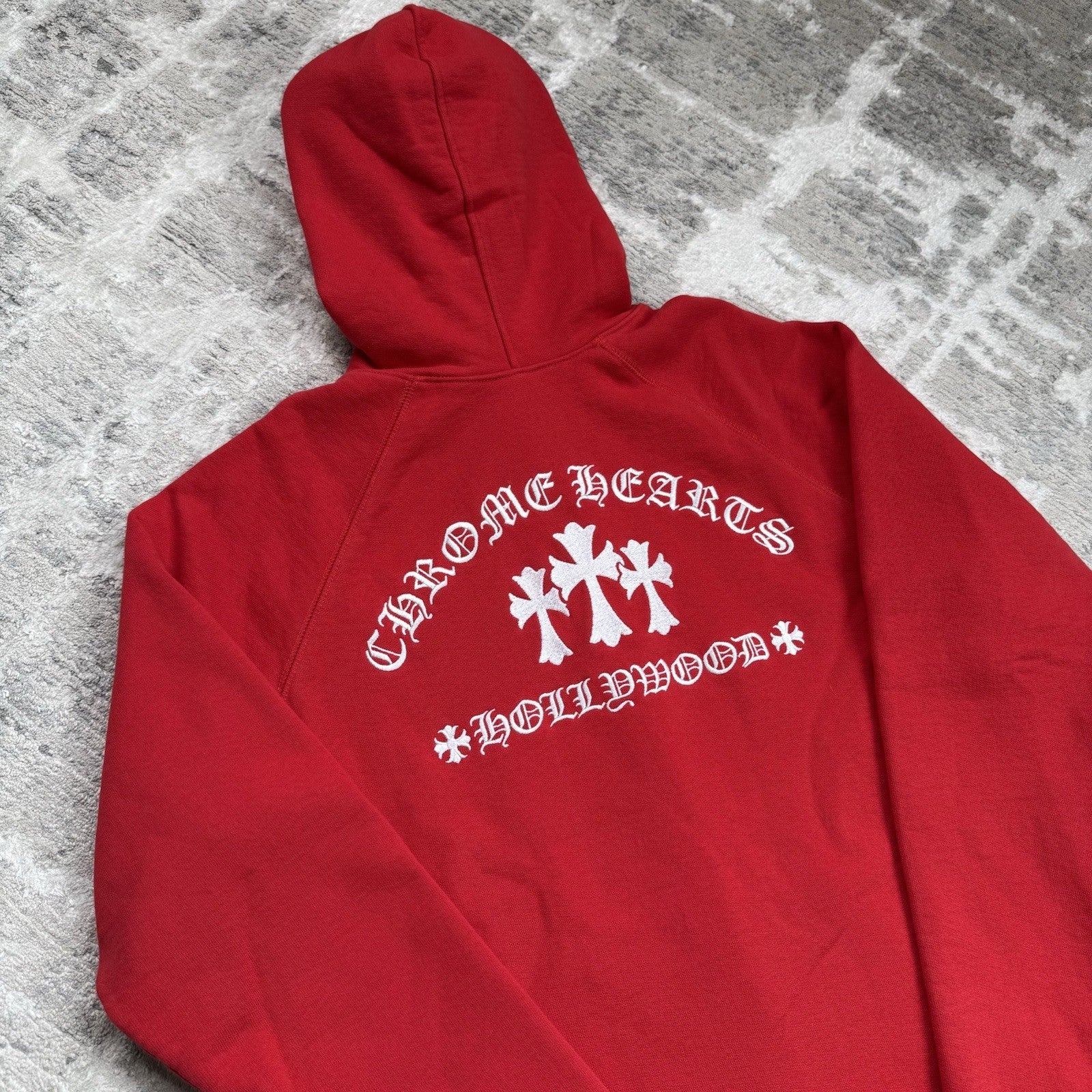 Chrome Hearts King Taco Triple Cross Embroidered Zip Up Hoodie 