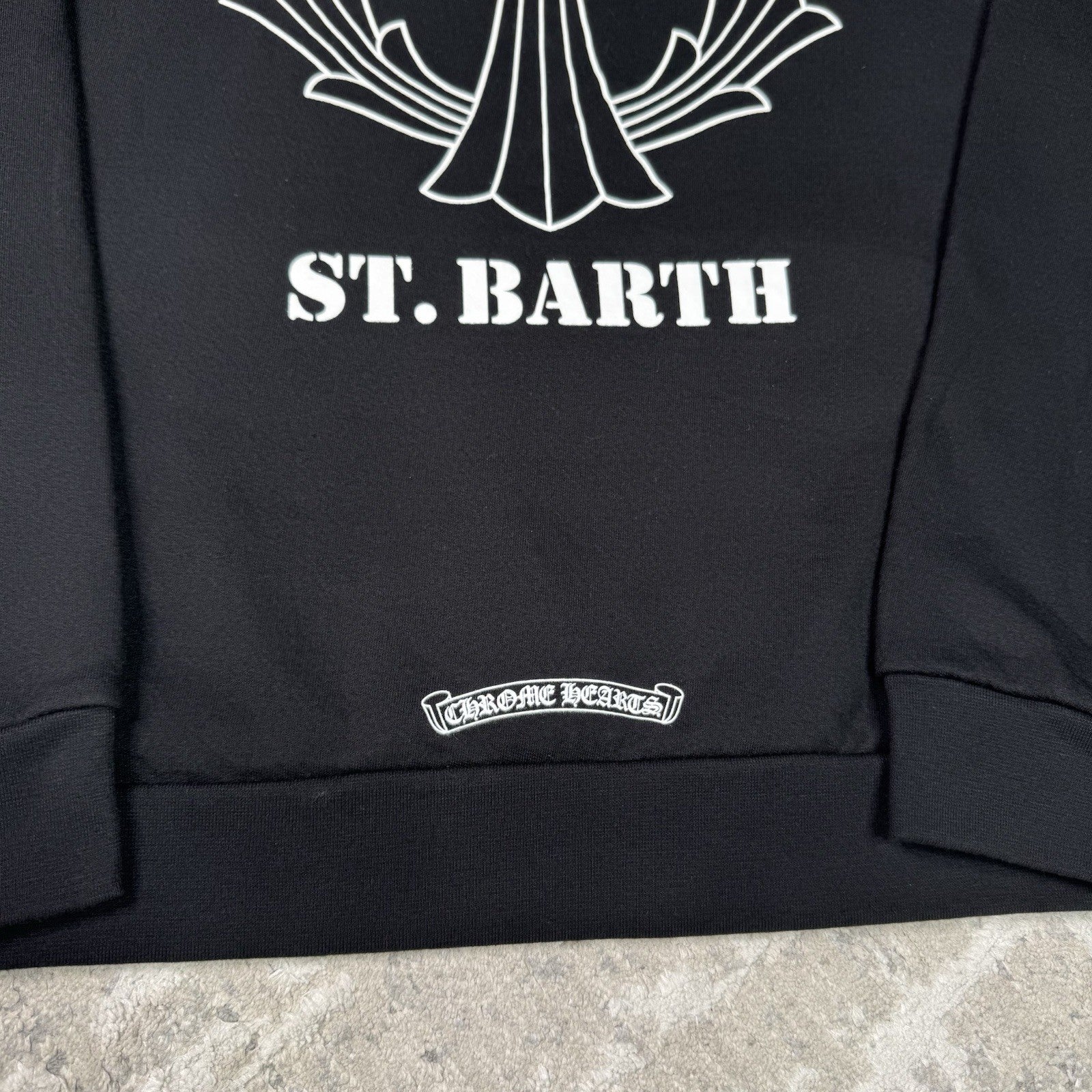Chrome Hearts St Barth Exclusive Cross Pullover Hoodie 