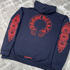 Chrome Hearts Floral Horseshoe Pullover Hoodie 