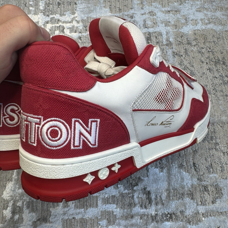Louis Vuitton Strap Trainer Low ‘red White’ Sz- 9.5LV/10.5M