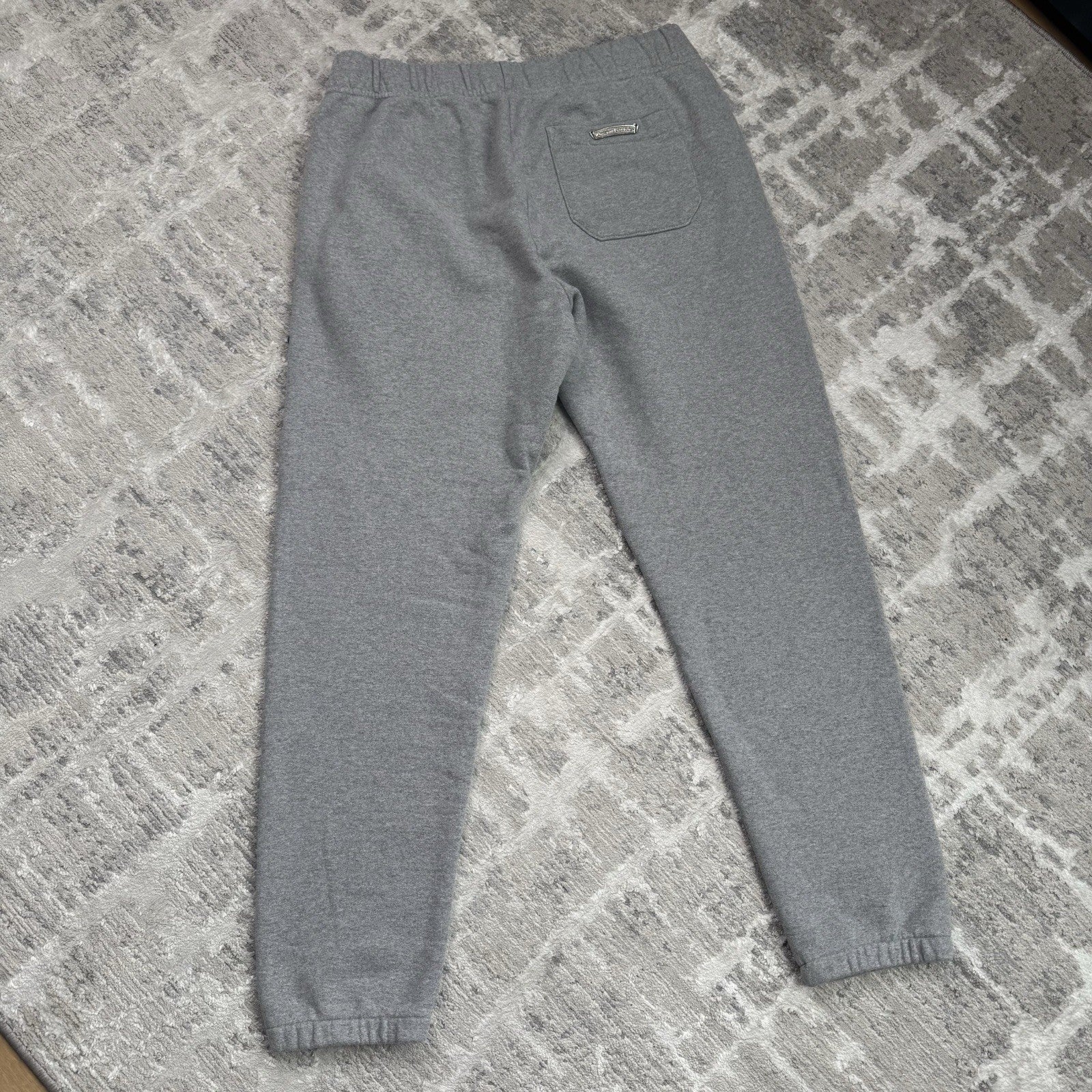 Chrome Hearts Paperjam Triple Cross Leather Sweatpants 