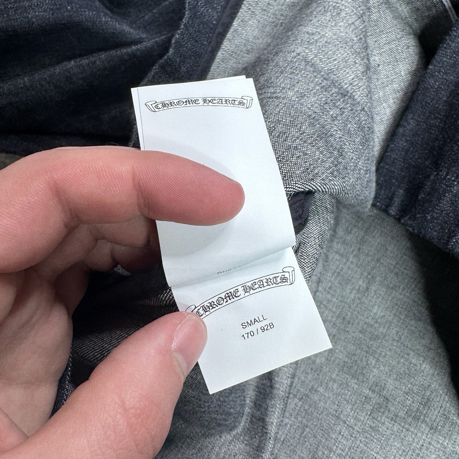 Chrome Hearts Button Up Long Sleeve Work Shirt 