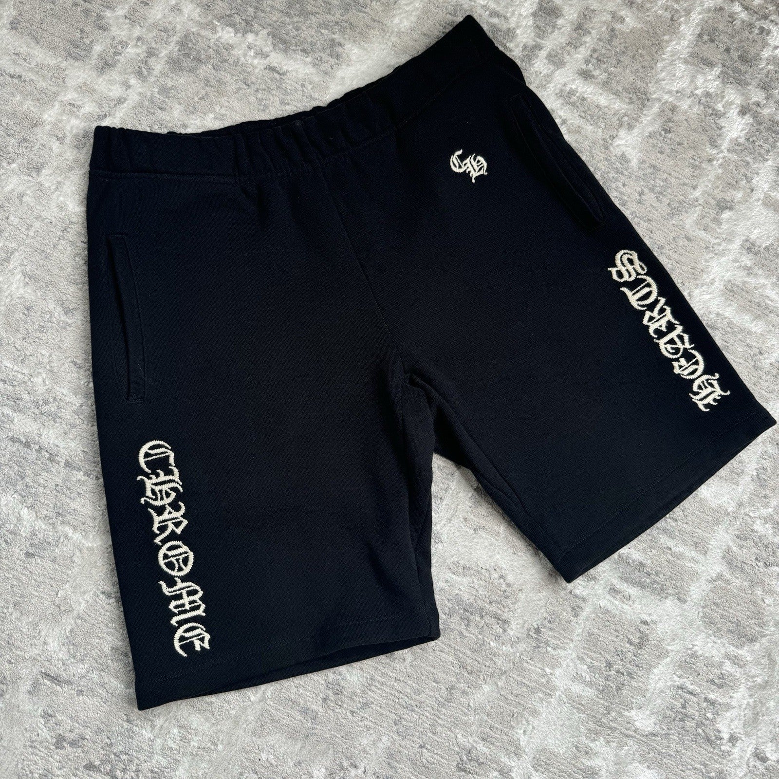 Chrome Hearts SLO Ride Embroidered Shorts 