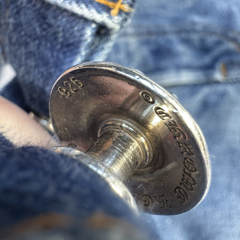 Chrome Hearts Levi 501 Leather Patch Cross Denim Jeans 