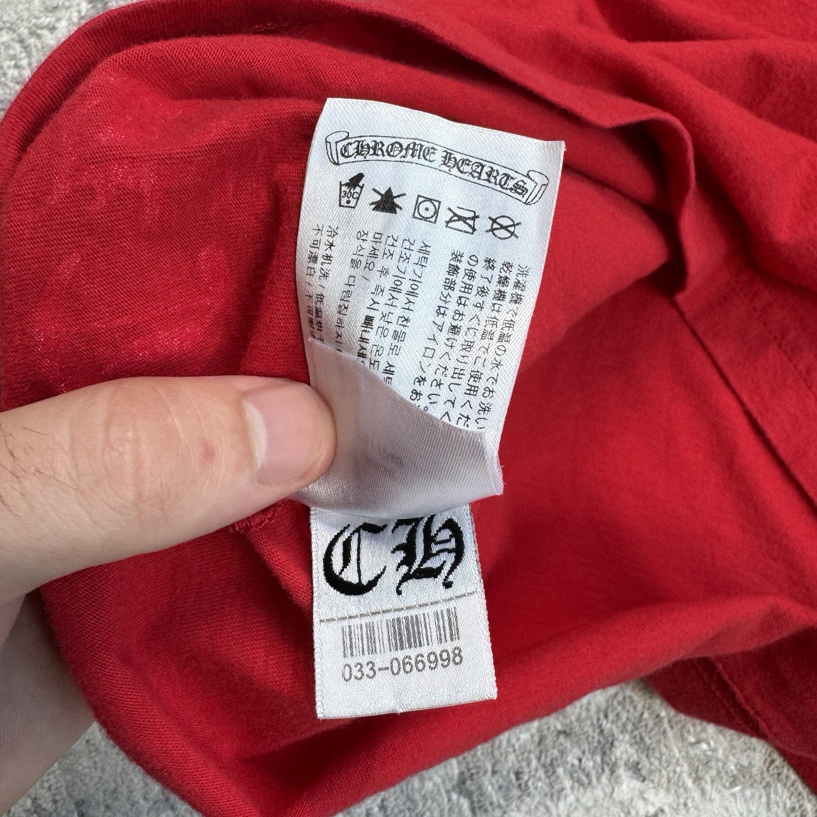 Chrome Hearts Scroll Logo Long Sleeve Tee Shirt 