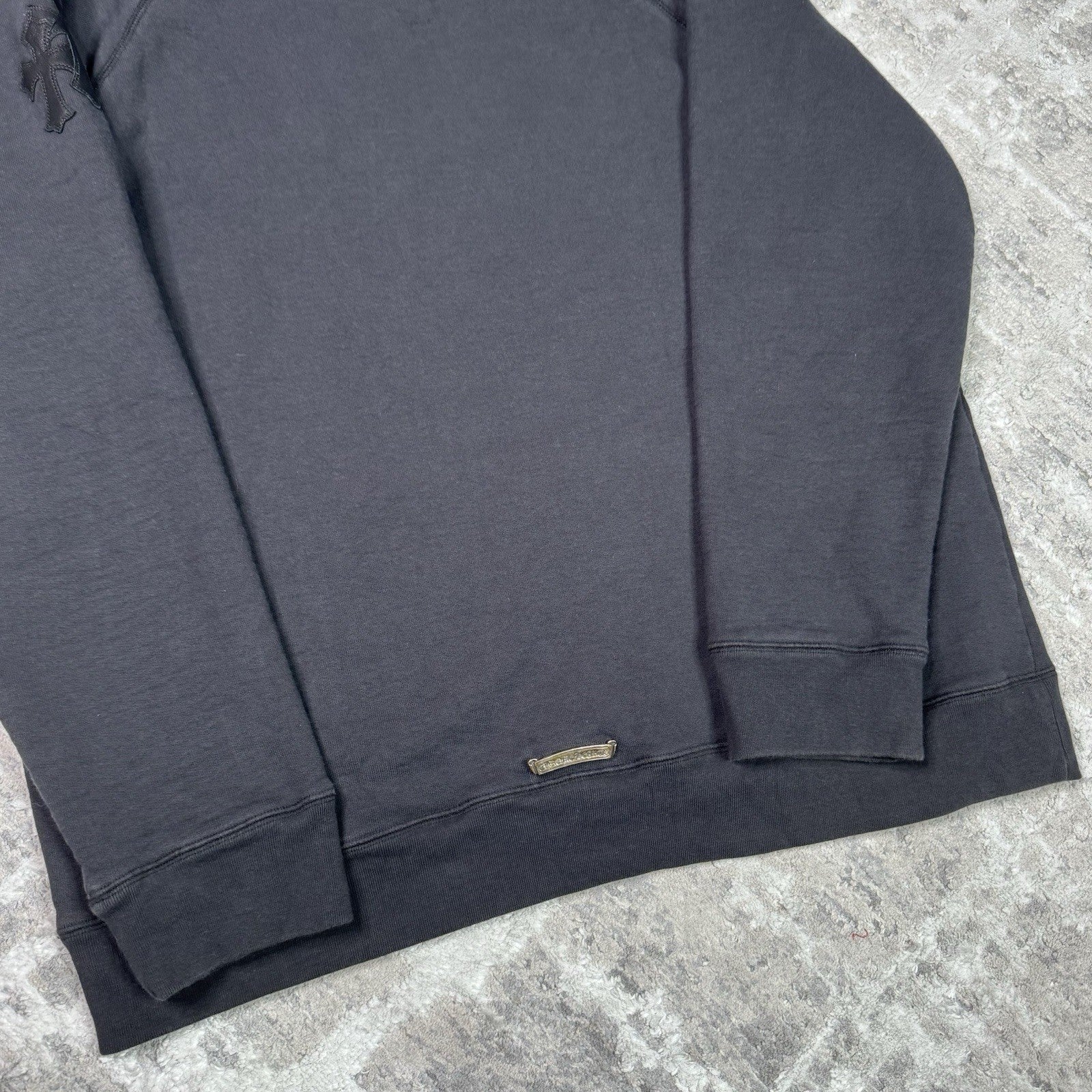 Chrome Hearts Paper Jam Leather Triple Cross Pullover Hoodie