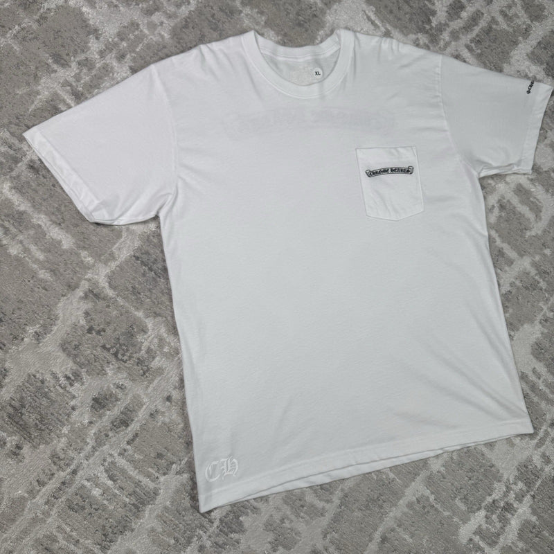 Chrome Hearts Scroll Logo Pocket Tee Shirt 