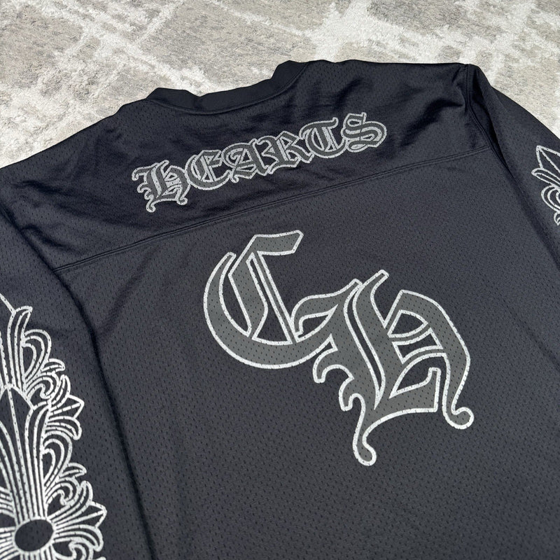 Chrome Hearts Mesh Stadium Floral Long Sleeve Jersey 