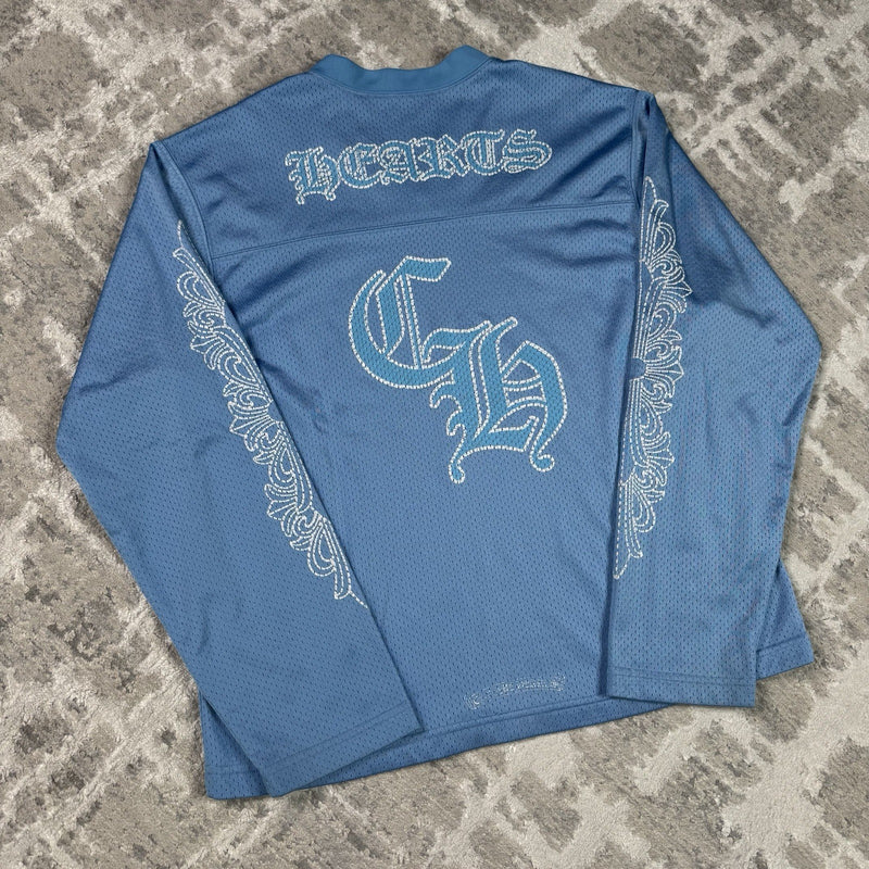 Chrome Hearts Mesh CH Stadium Floral Long Sleeve Jersey 