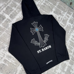 Chrome Hearts St Barth Exclusive Cross Pullover Hoodie 
