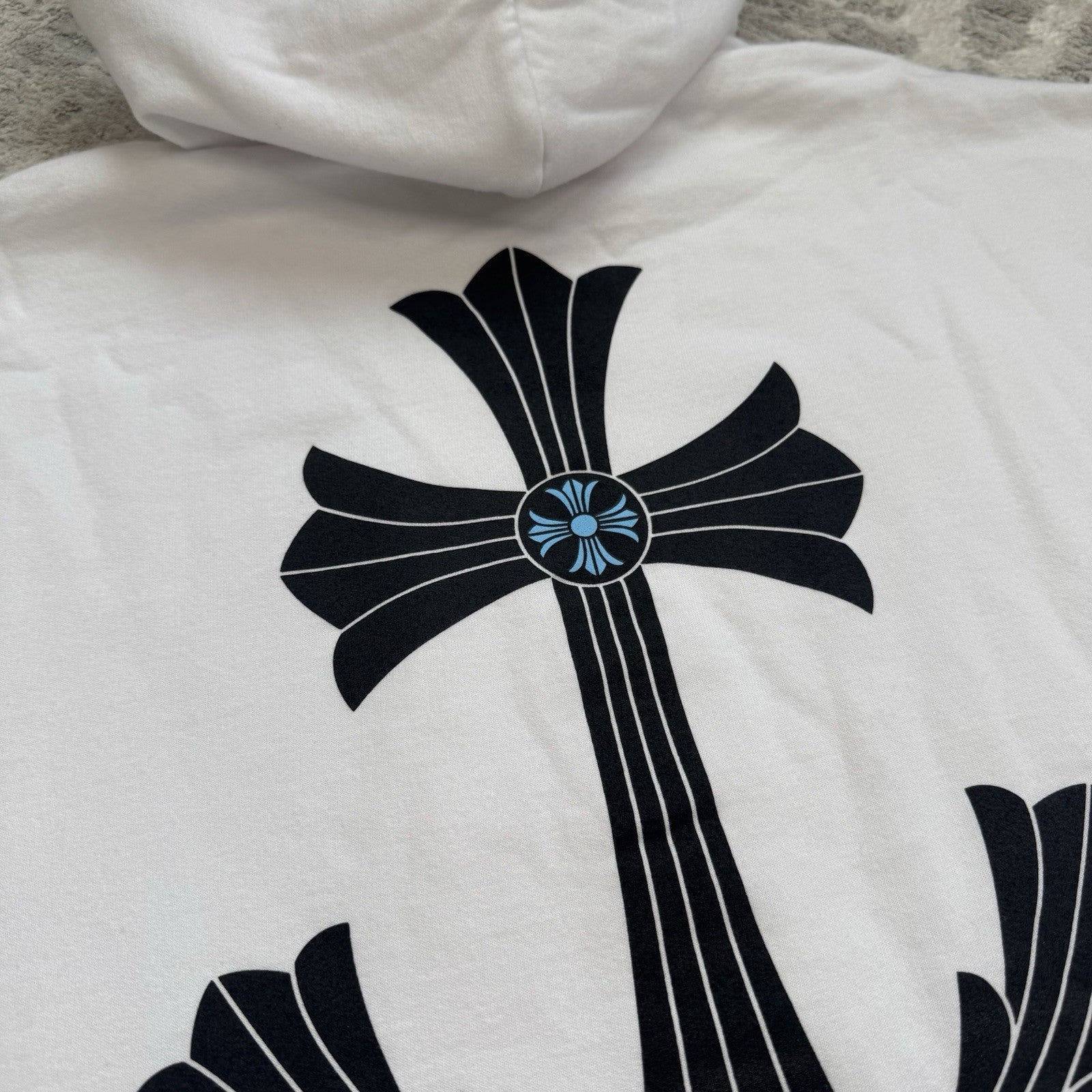 Chrome Hearts St Barth Exclusive Cross Pullover Hoodie 