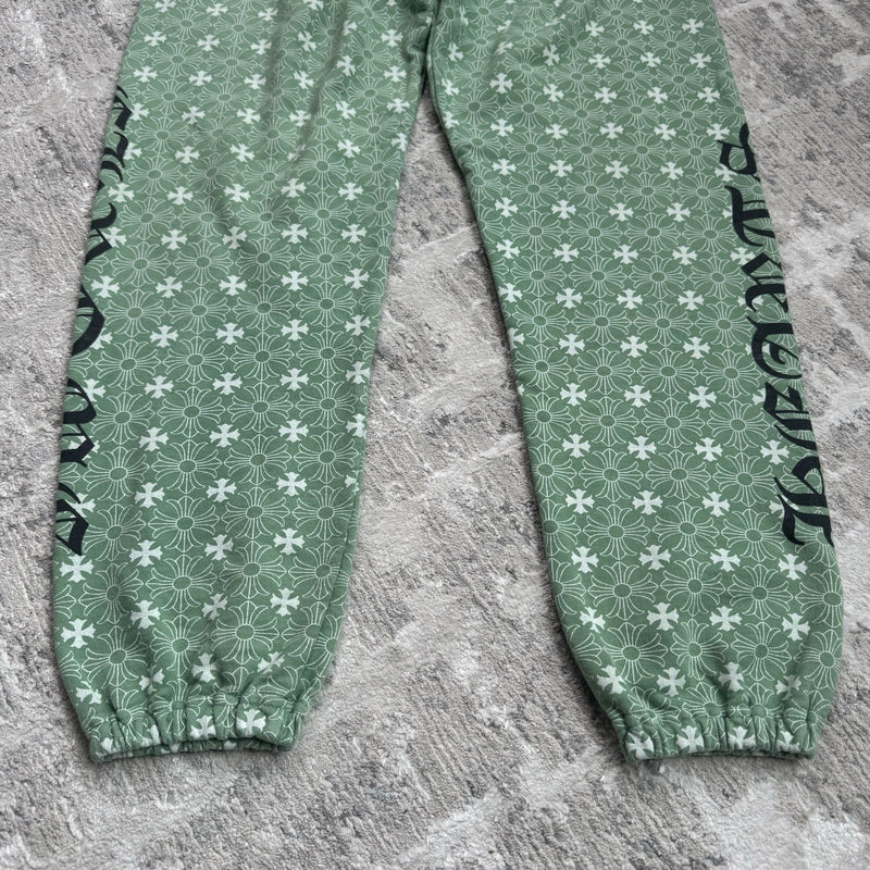 Chrome Hearts Monogram Plus Cross Print Sweatpants 