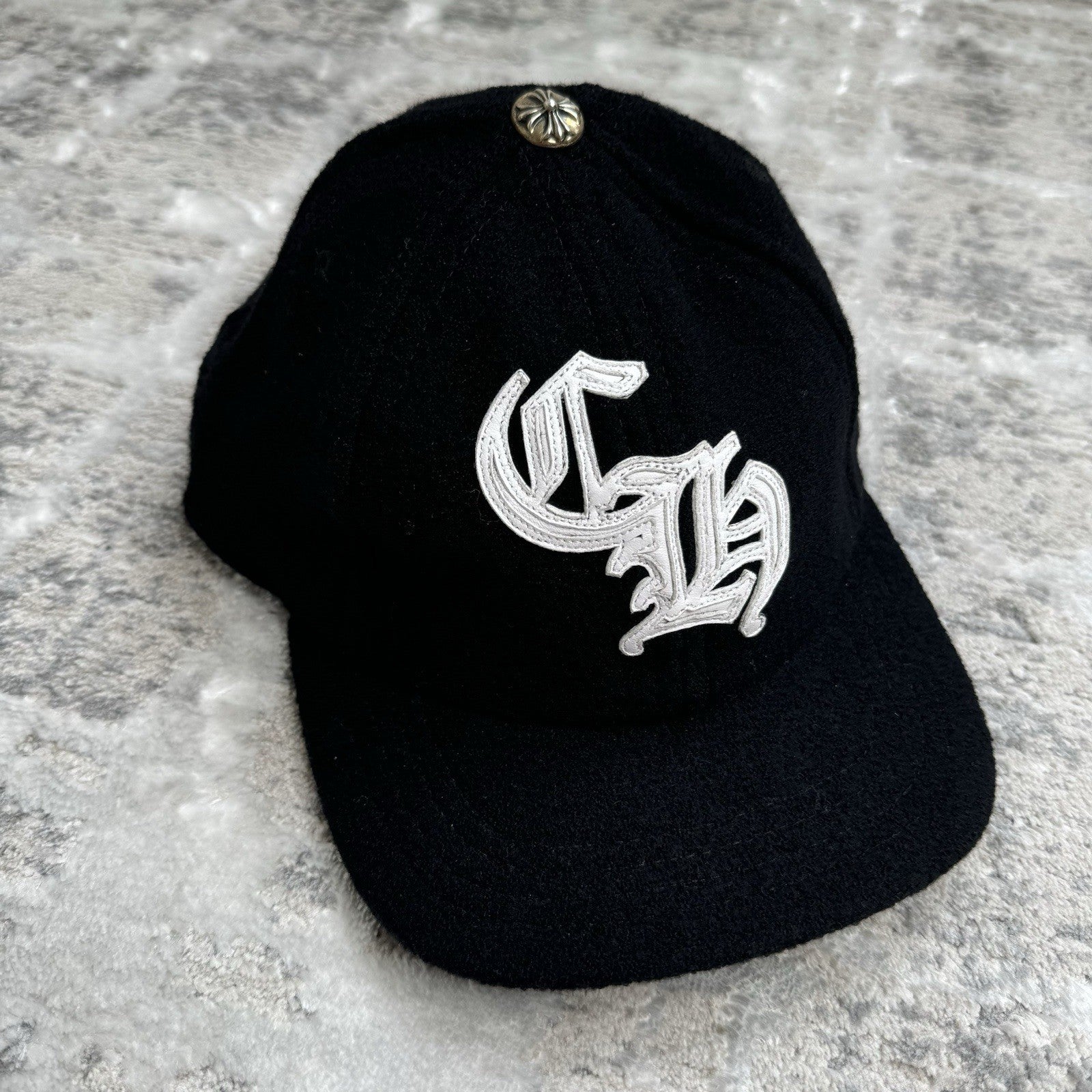 Chrome Hearts Wool Leather Strap Hat ‘black’ 