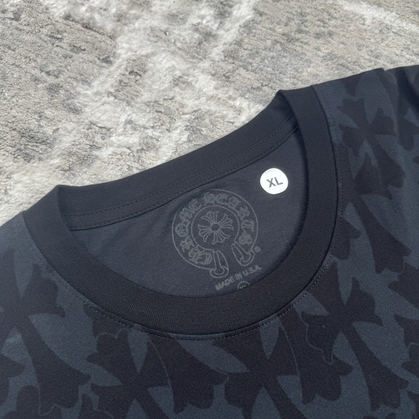Chrome Hearts Cemetery Cross Monogram Print Long Sleeve Tee Shirt 