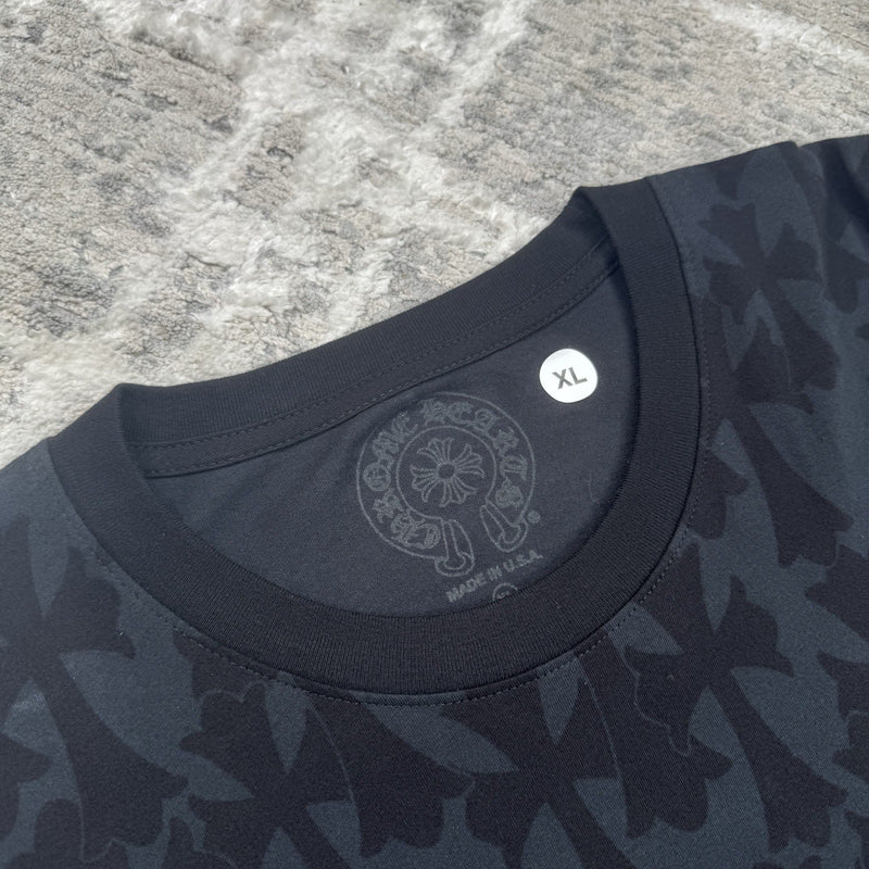 Chrome Hearts Cemetery Cross Monogram Print Long Sleeve Tee Shirt 