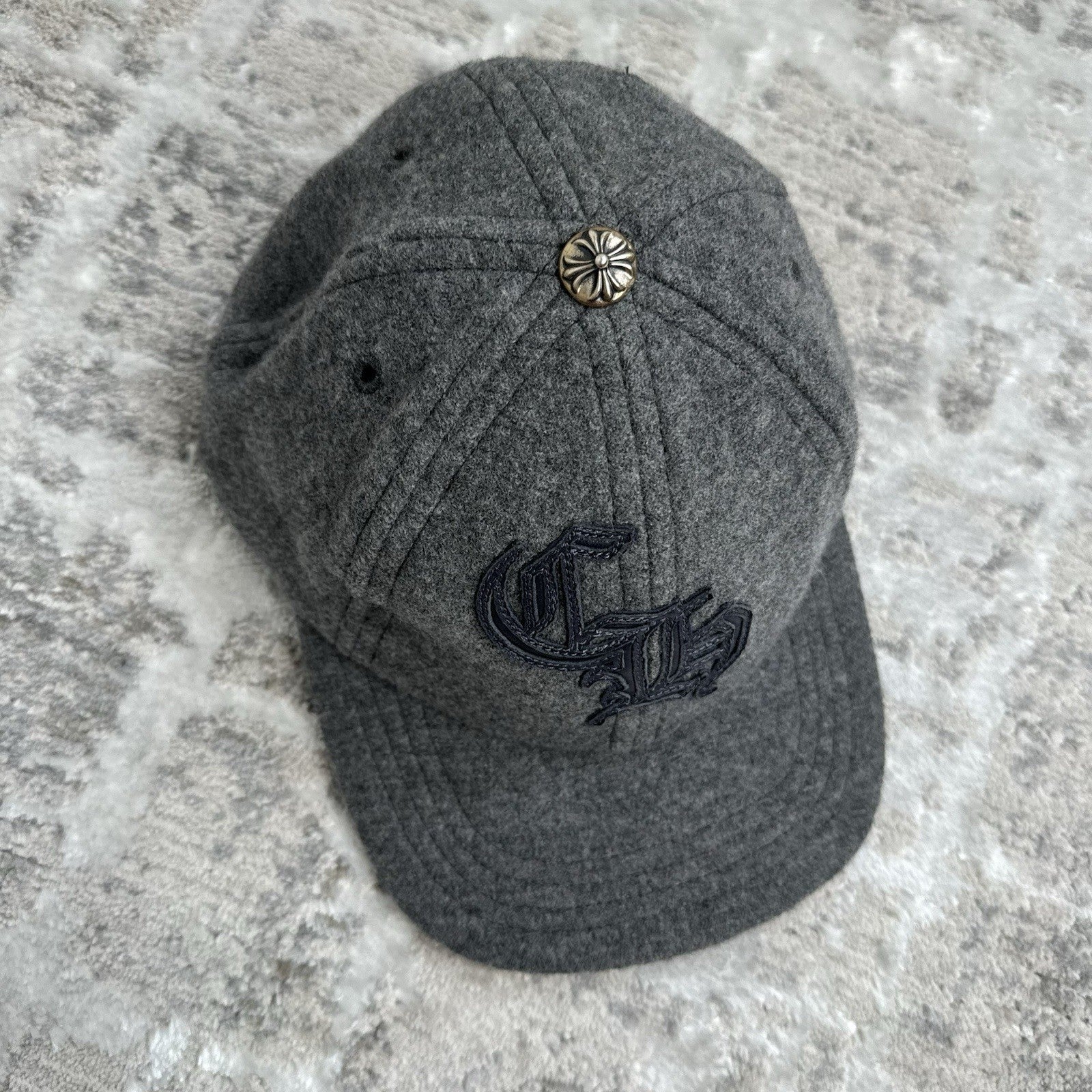 Chrome Hearts Wool Leather Strap Hat ‘grey’ 
