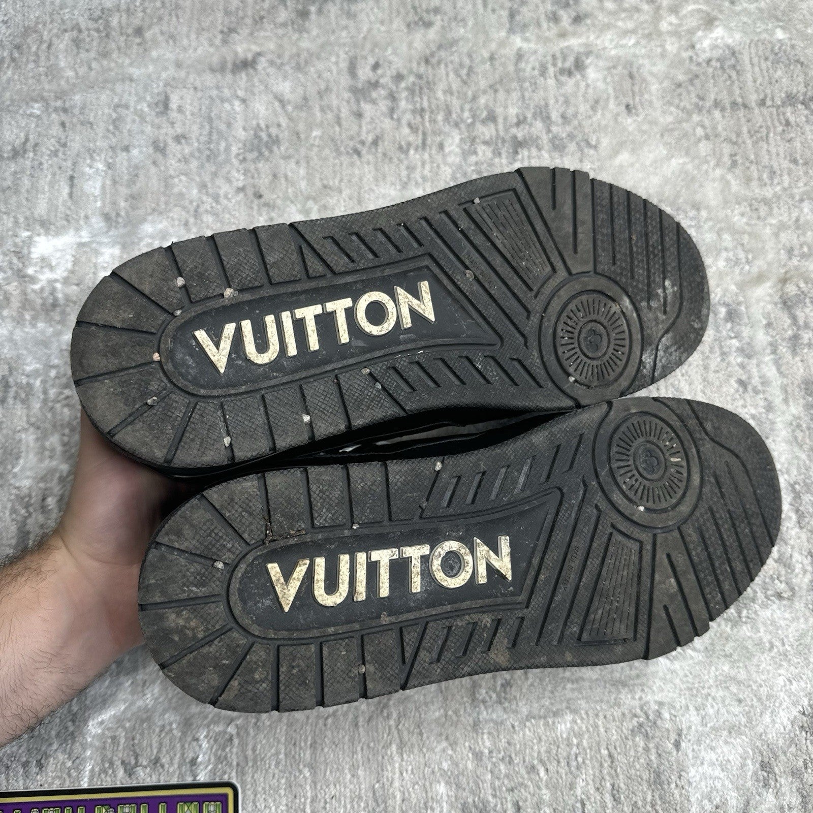 Louis Vuitton Trainer Low ‘embossed Monogram’ Sz- 10LV