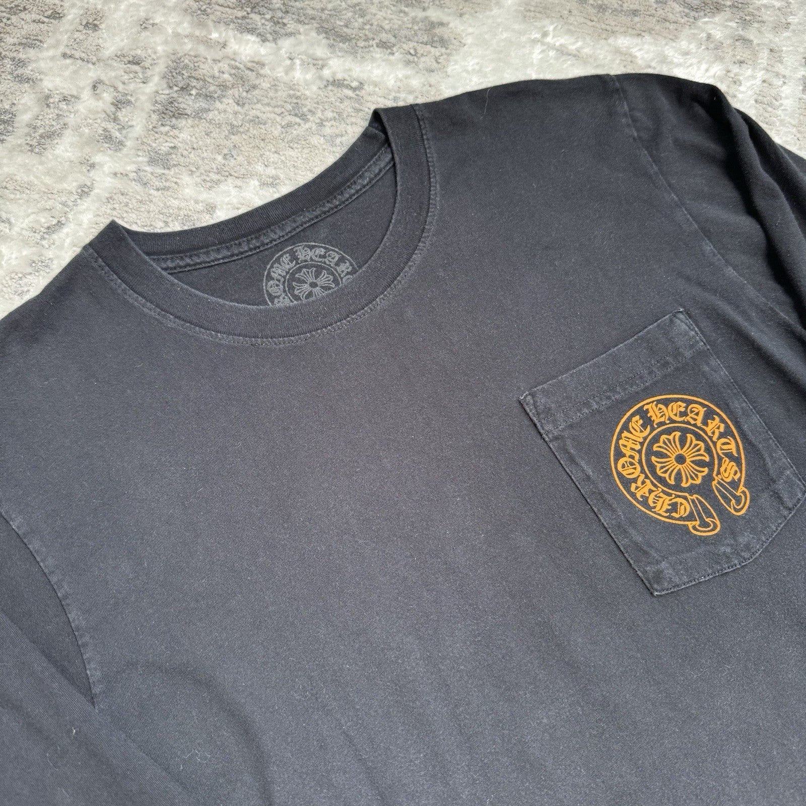 Chrome Hearts Staff Horseshoe Long Sleeve Pocket Tee Shirt 
