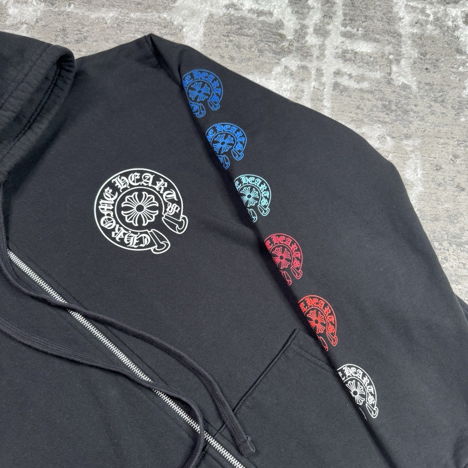 Chrome Hearts Horseshoe Multi-color Zip Up Hoodie 
