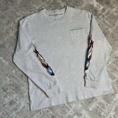 Chrome Hearts Matty Boy Brain Long Sleeve Pocket Tee Shirt 