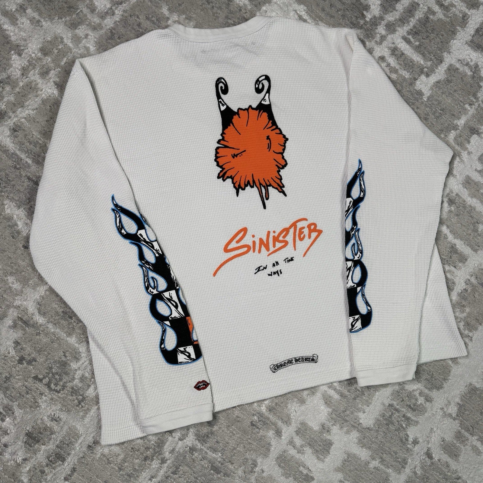 Chrome Hearts Matty Boy Sinister Thermal Long Sleeve Shirt 
