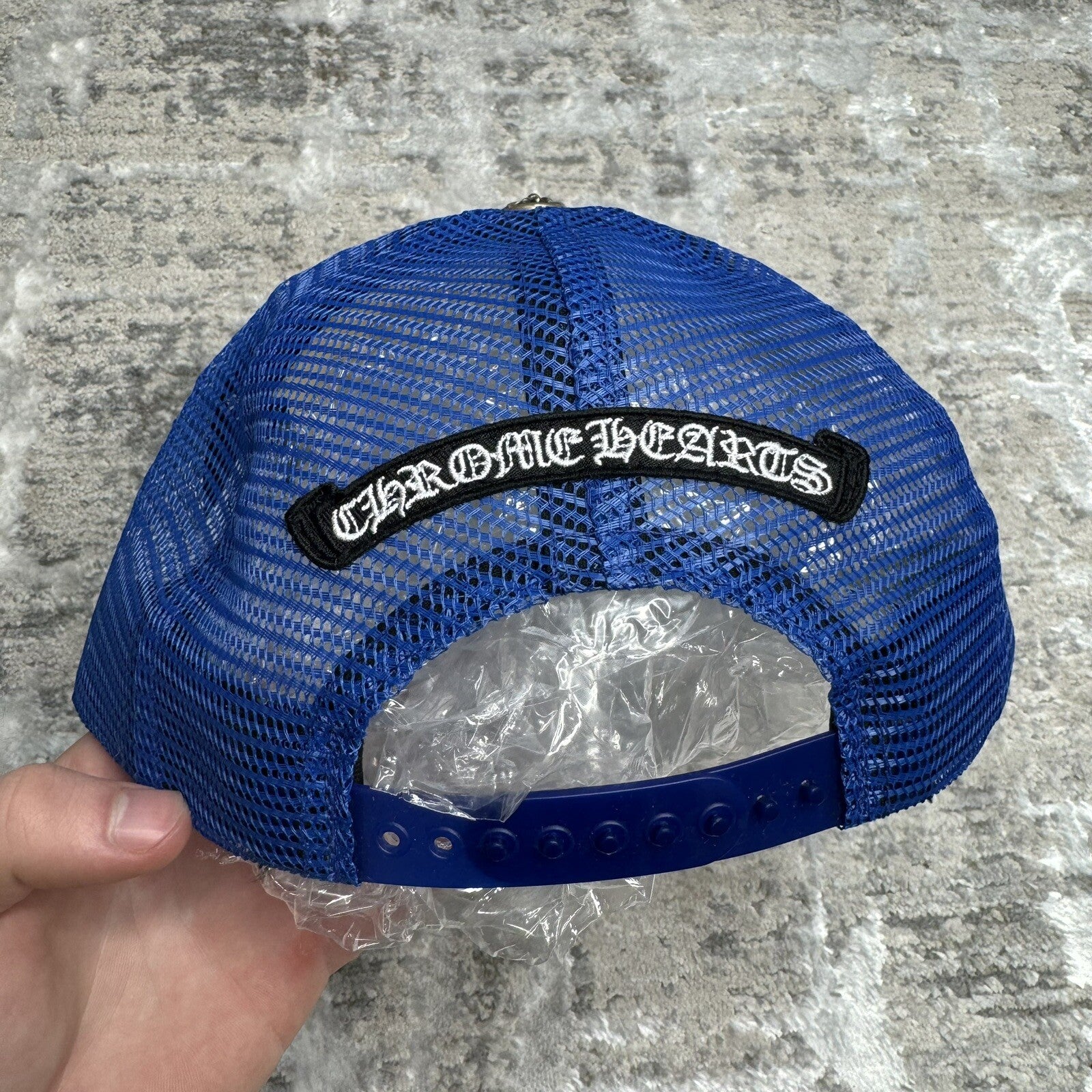 Chrome Hearts Eye Chart Logo Trucker Hat