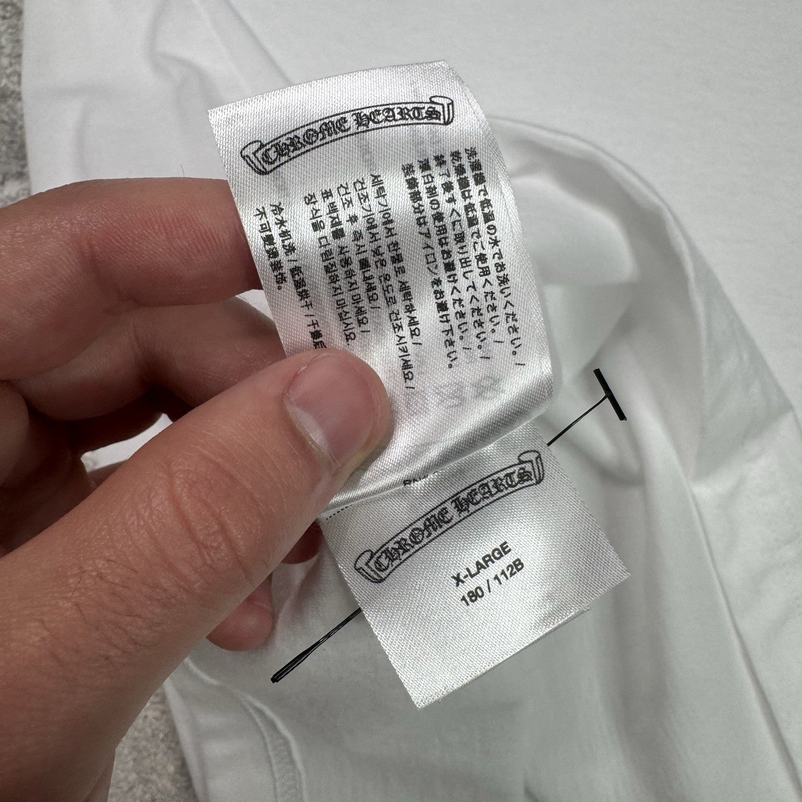 Chrome Hearts Scroll Logo Pocket Tee Shirt 
