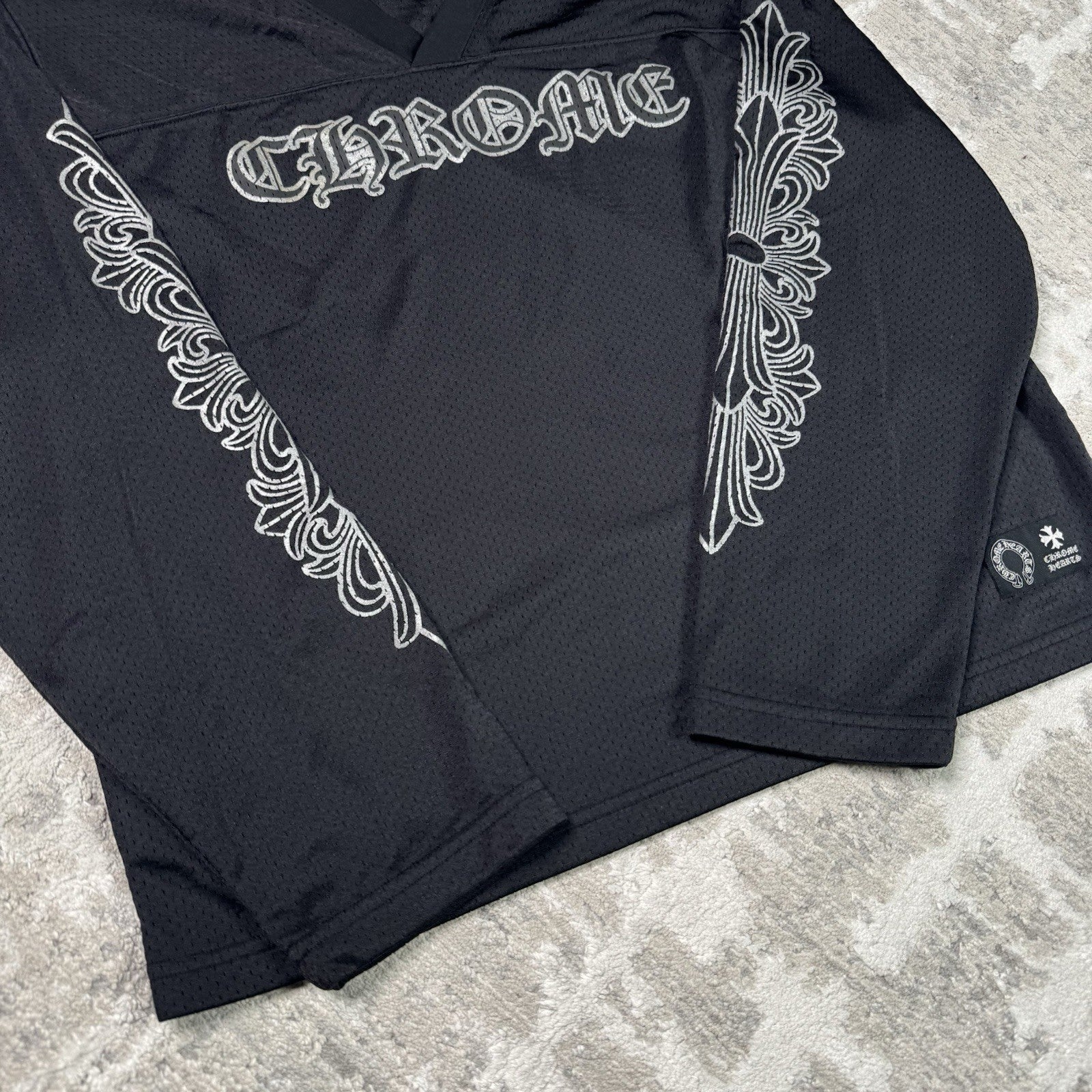 Chrome Hearts CH Mesh Long Sleeve Stadium Jersey 