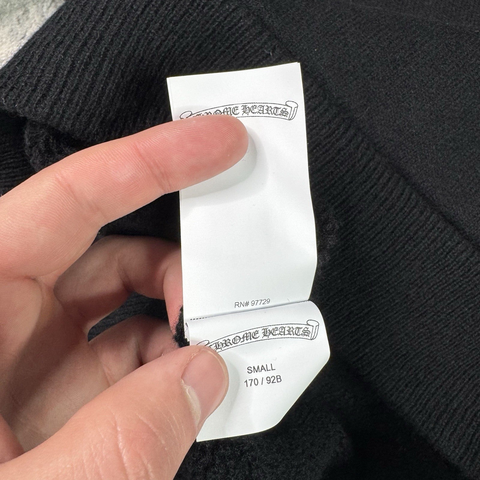 Chrome Hearts Cashmere Embroidered Sleeve Logo Pullover Hoodie 